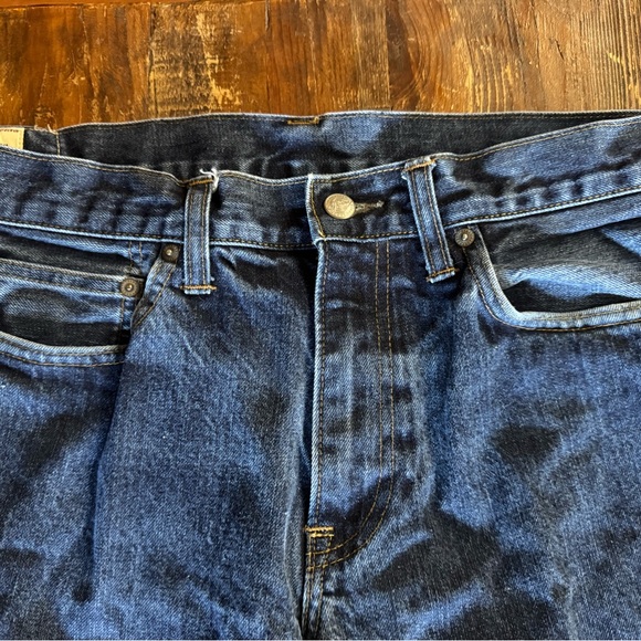 J. Crew Men's Deep Blue 770 Straight Jeans 34x32 - Picture 3 of 5